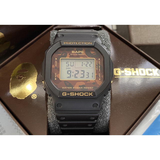 G-SHOCK/限定/DW-5600/時計/エイプ/別注/BAPE/箱付/コラボ