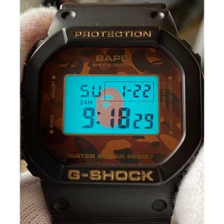 G-SHOCK/限定/DW-5600/時計/エイプ/別注/BAPE/箱付/コラボ-