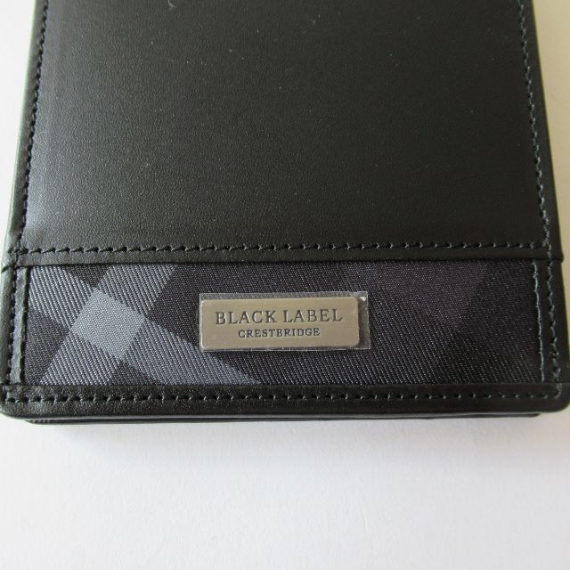 ブラックレーベルクレストブリッジ 新品ブラック 二つ折り財布