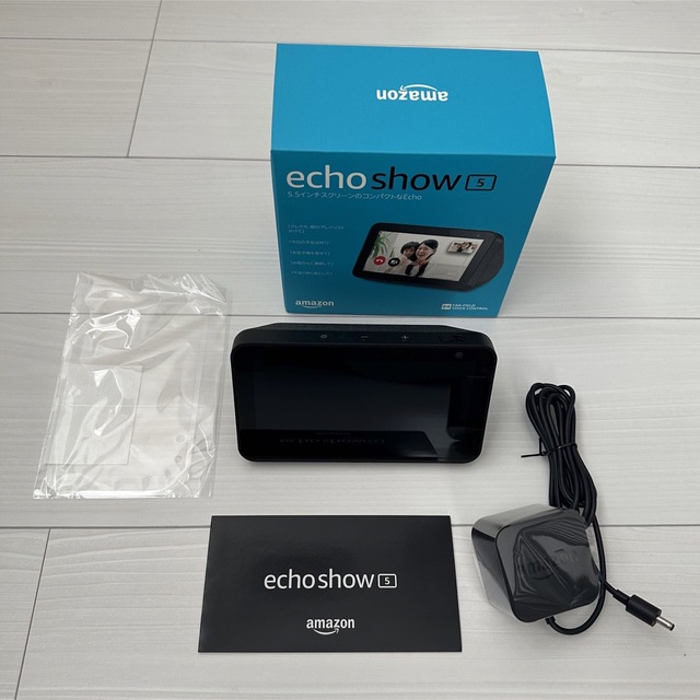 ECHO(エコー)のecho show5･角度調節スタンド･echo dot 3点セット スマホ/家電/カメラのオーディオ機器(スピーカー)の商品写真