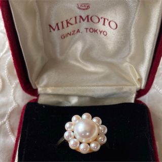 ミキモト(MIKIMOTO)の✴︎☆K18 御木本　パール　取り巻き　リング☆✴︎(リング(指輪))