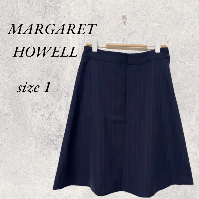 単品販売／受注生産 【Margaret Howell】Aライン スカート 毛90 