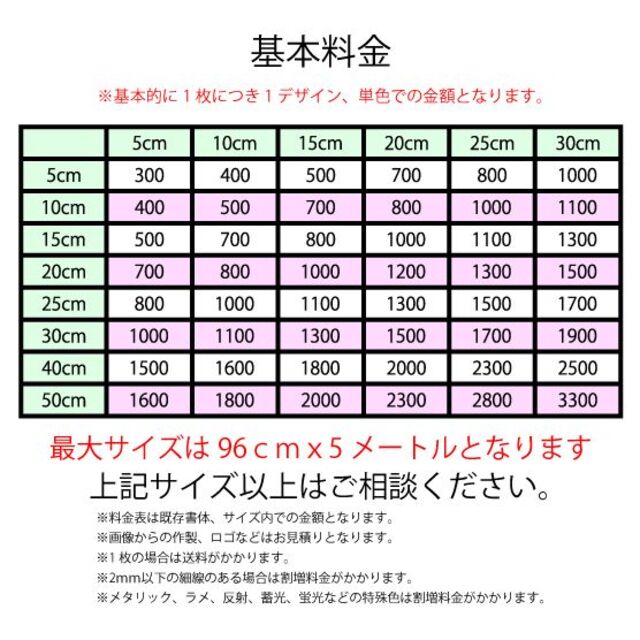 カッティングステッカー＆アイロンシート作製致します！②