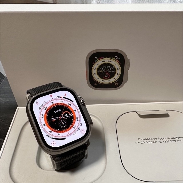 Apple Watch(アップルウォッチ)の安心 保証残有 Apple Watch Ultra 49mmチタニウムケース スマホ/家電/カメラのスマートフォン/携帯電話(その他)の商品写真