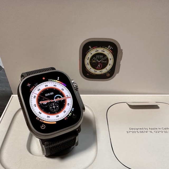 Apple Watch(アップルウォッチ)の安心 保証残有 Apple Watch Ultra 49mmチタニウムケース スマホ/家電/カメラのスマートフォン/携帯電話(その他)の商品写真