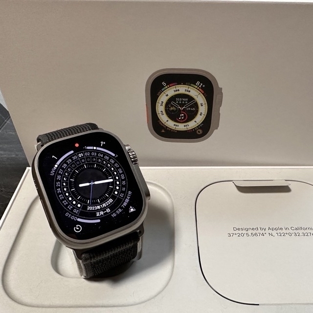 Apple Watch(アップルウォッチ)の安心 保証残有 Apple Watch Ultra 49mmチタニウムケース スマホ/家電/カメラのスマートフォン/携帯電話(その他)の商品写真