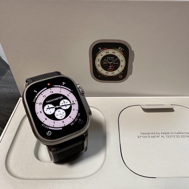 Apple Watch(アップルウォッチ)の安心 保証残有 Apple Watch Ultra 49mmチタニウムケース スマホ/家電/カメラのスマートフォン/携帯電話(その他)の商品写真