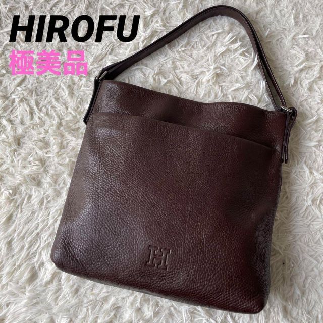 美品】HIROFU 2wayショルダーバッグ D.GREEN バッグ ハンドバッグ