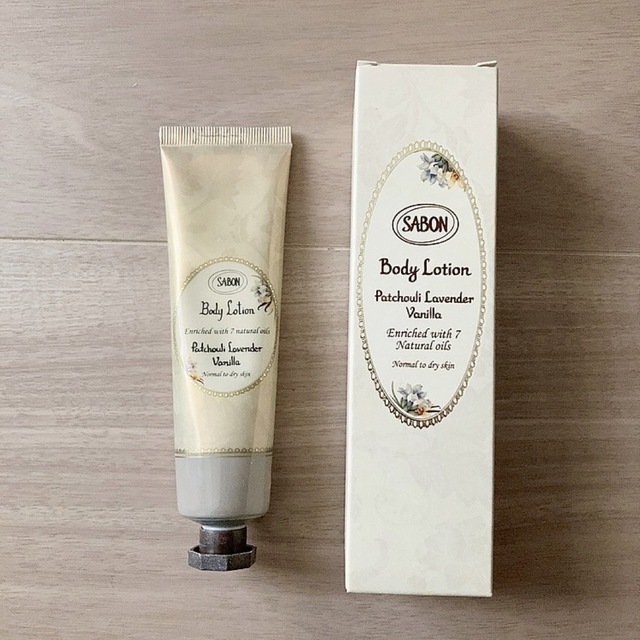 新品未開封 SABON ボディローション パチュリ・ラベンダー・バニラ