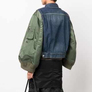 sacai - 【新品】22年 sacai デニム ジャケット MA-1 の通販 by ...