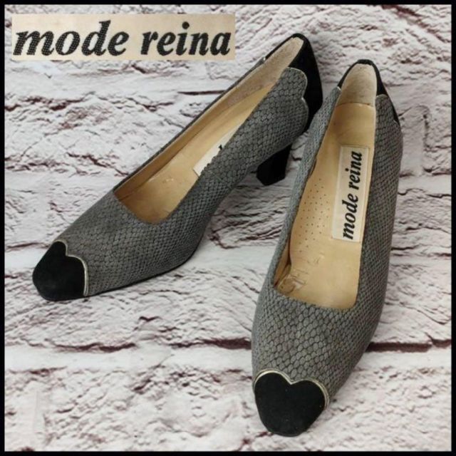 mode reina　モードレイナ　パンプス　オープントゥパンプス　レディース レディースの靴/シューズ(ハイヒール/パンプス)の商品写真