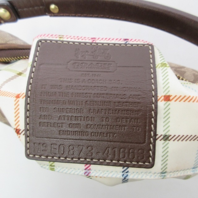 COACH(コーチ)のコーチ シグネチャー ハンドバッグ ミニバッグ ポーチ ヘリテージストライプ レディースのバッグ(ハンドバッグ)の商品写真