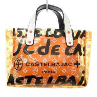 カステルバジャック(CASTELBAJAC)のカステルバジャック ビニール カートバッグ ハンドバッグ 総柄プリント ゴルフ(ハンドバッグ)