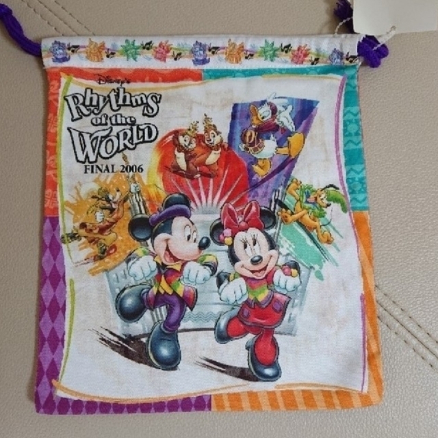 【新品・未使用】ディズニー 巾着 リズムオブザワールド ファイナル 2006 | フリマアプリ ラクマ