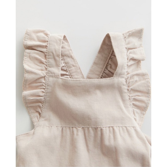 zara baby フリルトリムファインコーデュロイオーバーオール ザラベビー