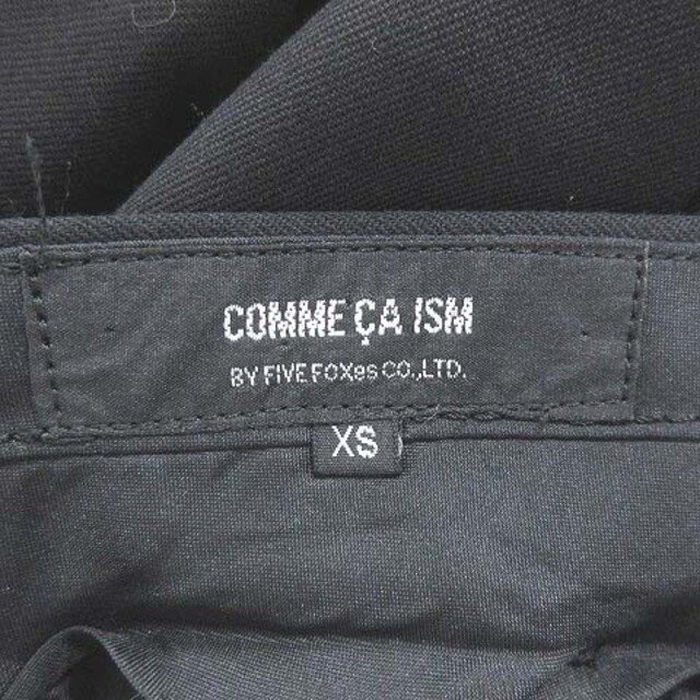 COMME CA ISM(コムサイズム)のコムサイズム スラックスパンツ ロング ウール XS 黒 ブラック ■MO レディースのパンツ(その他)の商品写真