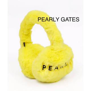 パーリーゲイツ(PEARLY GATES)の定価約1万円PEARLY GATES パーリーゲイツイヤーマフ ファーイエロー(ウエア)