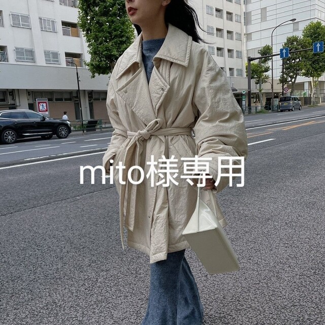 Ameri VINTAGE(アメリヴィンテージ)のmito様専用 Ameri LADY OVER ECO DOWN COAT レディースのジャケット/アウター(ダウンコート)の商品写真