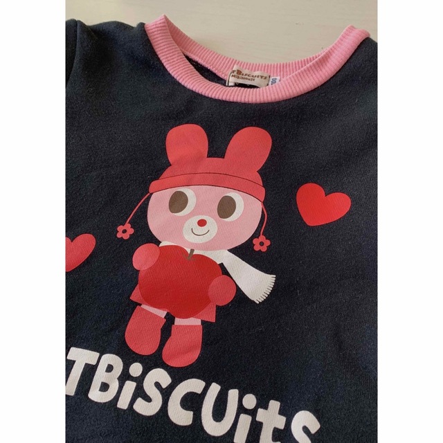 HOT BISCUITS(ホットビスケッツ)のホットビスケッツ　デザインスウェット　サイズ100 キッズ/ベビー/マタニティのキッズ服女の子用(90cm~)(Tシャツ/カットソー)の商品写真