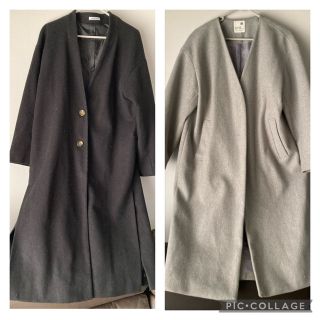 オリーブデオリーブ(OLIVEdesOLIVE)の【中古】ノーカラーロングコート2着セット(ロングコート)