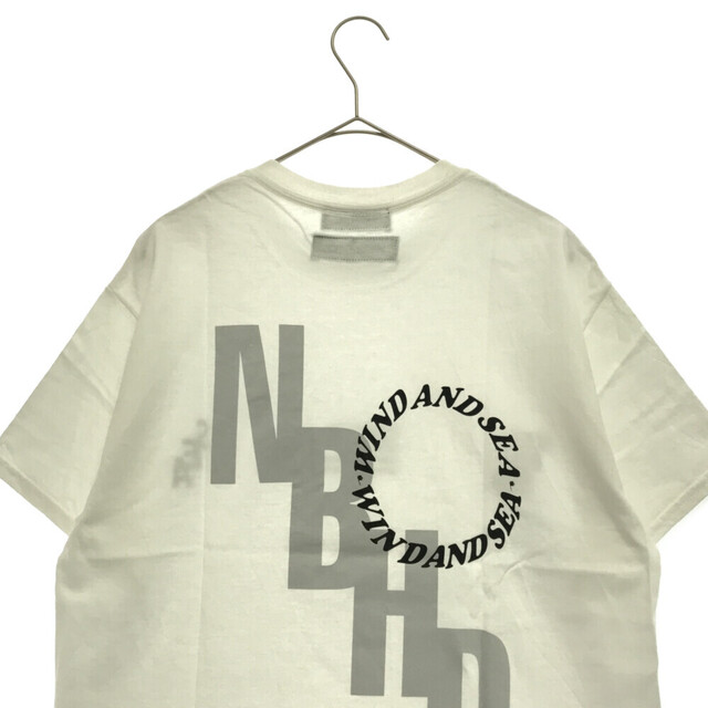 NEIGHBORHOOD(ネイバーフッド)のNEIGHBORHOOD ネイバーフッド ×WIND AND SEA NHWDS-3/C-TEE SS 211ELWSN-STM03S × ウィンダンシー ロゴプリント 半袖Tシャツ カットソー ホワイト メンズのトップス(Tシャツ/カットソー(半袖/袖なし))の商品写真