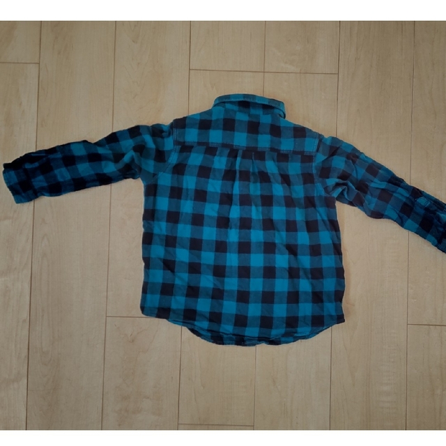 GU(ジーユー)の【GU】ネルシャツ　120 キッズ/ベビー/マタニティのキッズ服男の子用(90cm~)(Tシャツ/カットソー)の商品写真