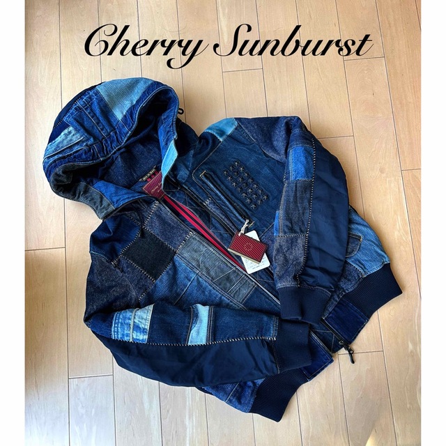 【Cherry Sunburst】フード付きデニムジャケット メンズのジャケット/アウター(Gジャン/デニムジャケット)の商品写真