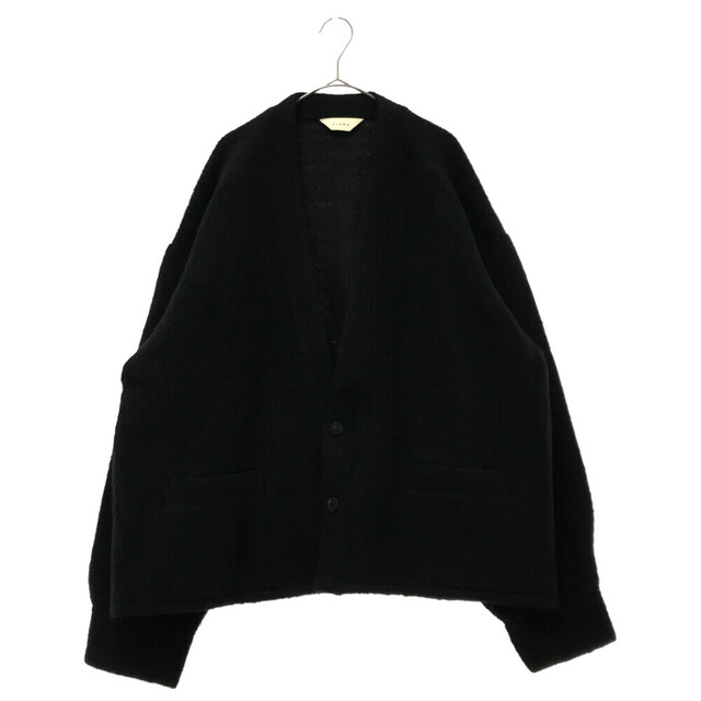 Jieda ジエダ 21AW MOHAIR CARDIGAN 2ボタンデザイン モヘアニットカーディガン ブラック Jie-21W-CT09