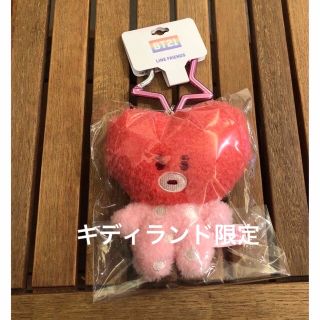 ビーティーイシビル(BT21)の残りわずか◆BT21 キディランド レインボーピンクレッド マスコット TATA(キャラクターグッズ)