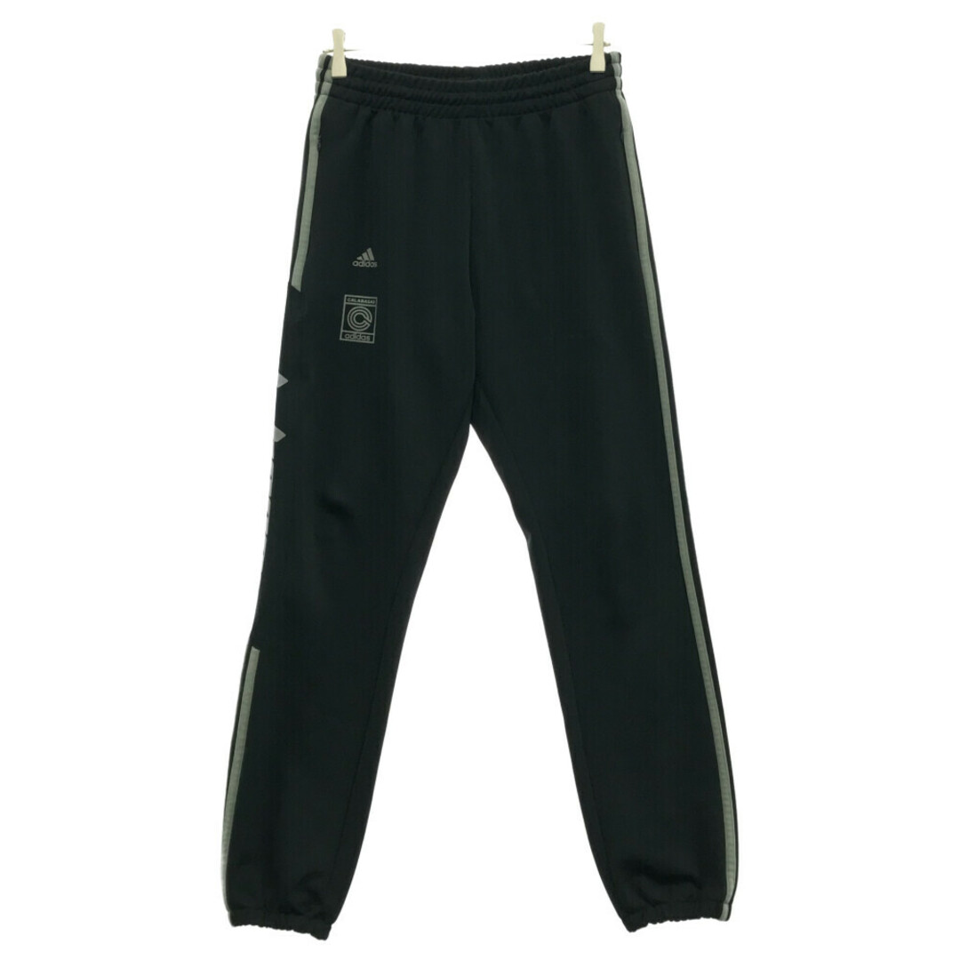 adidas アディダス YEEZY CALABASAS TRACK PANTS イージ カラサバス サイドラインナイロン トラック パンツ  DY0572 AGC002 ブラック/グリーン | フリマアプリ ラクマ