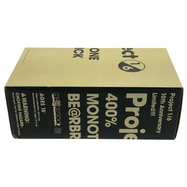 MEDICOM TOY(メディコムトイ)のMEDICOM TOY メディコムトイ BE@RBRICK MONOTONE 1/6計画 10周年記念 ベアブリック モノトーン フィギュア 人形 ブラック/ホワイト エンタメ/ホビーのフィギュア(その他)の商品写真