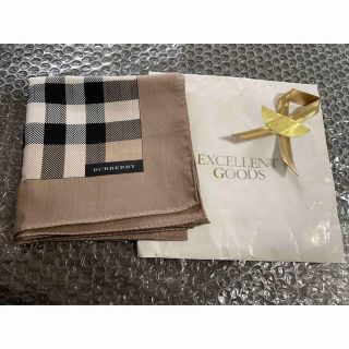 バーバリー(BURBERRY)の【新品】BURBERRY ハンカチ 51cm×51cm  袋付き(ハンカチ)