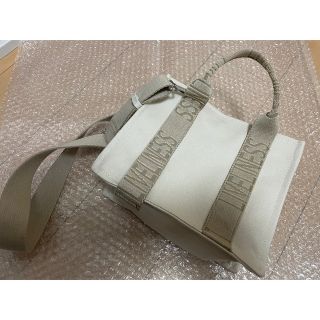 ザラ(ZARA)のZARA  ザラ　ロゴストラップ キャンバス ミニトートバック 2way 　(トートバッグ)