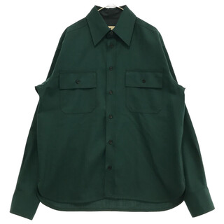 マルニ(Marni)のMARNI マルニ 20SS トロピカル ウール 長袖 シャツ グリーン CUMU0149A0 S52744(シャツ)