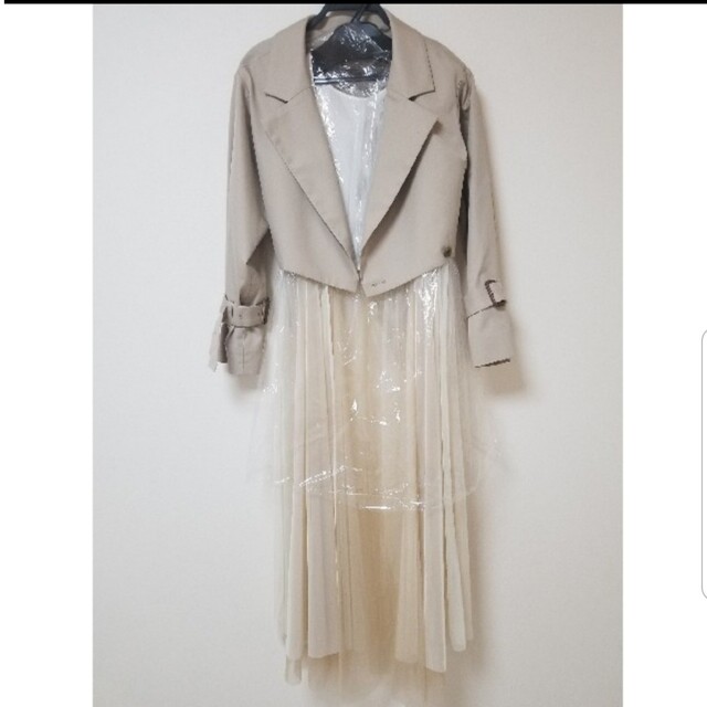 新品 sheller 3way チュール トレンチコート オリジナル www