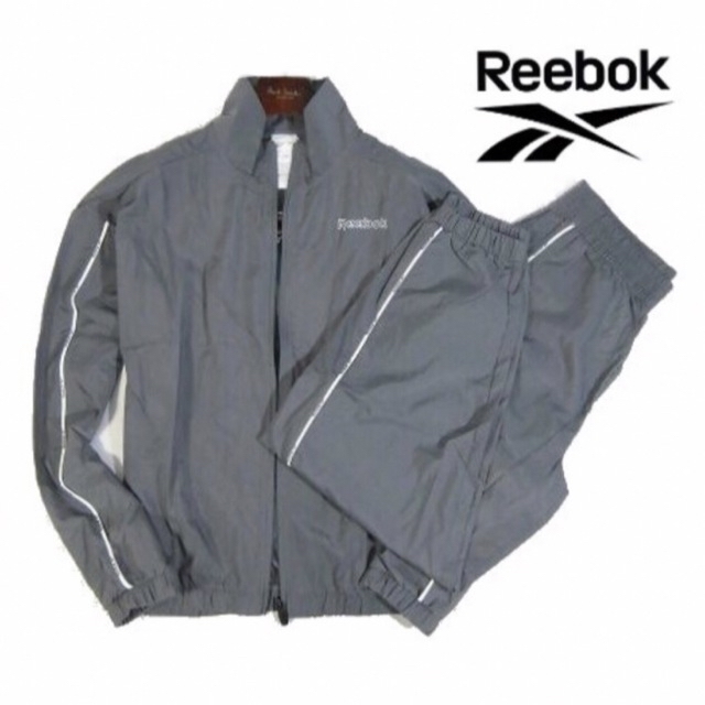 【Reebok/リーボック】トラックスーツ 撥水加工 ストレッチ Lサイズグレー