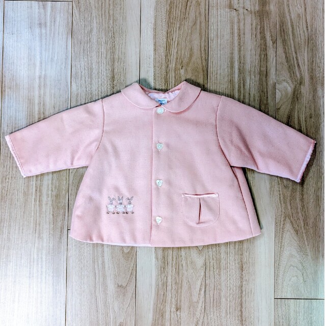 PETIT BATEAU(プチバトー)の❁PETIT BATEAU　可愛いピンクアウター　80〜90cm❁ キッズ/ベビー/マタニティのベビー服(~85cm)(ジャケット/コート)の商品写真