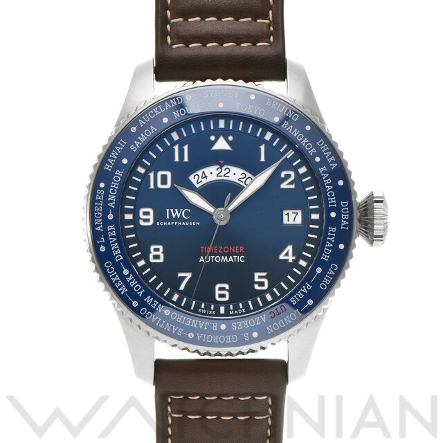 IWC - 中古 インターナショナルウォッチカンパニー IWC IW395503 ブルー メンズ 腕時計