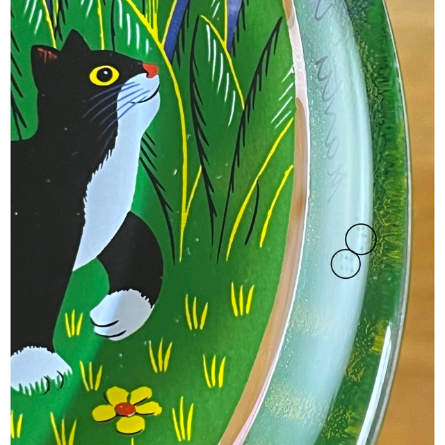 iittala ネコのガラスカード "Kissa ja tulppaanit"