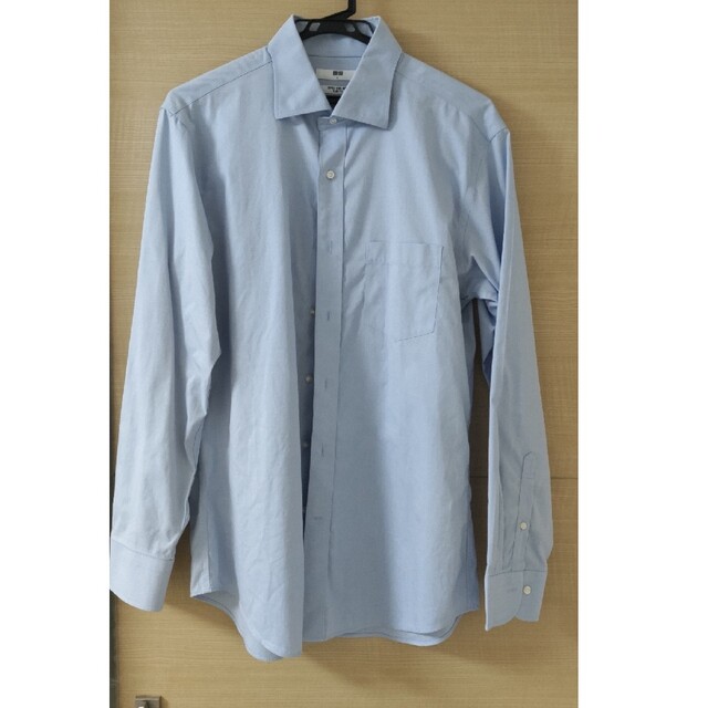 UNIQLO(ユニクロ)のユニクロ　ワイシャツ　スリムフィット　ブルー⑤ メンズのトップス(シャツ)の商品写真