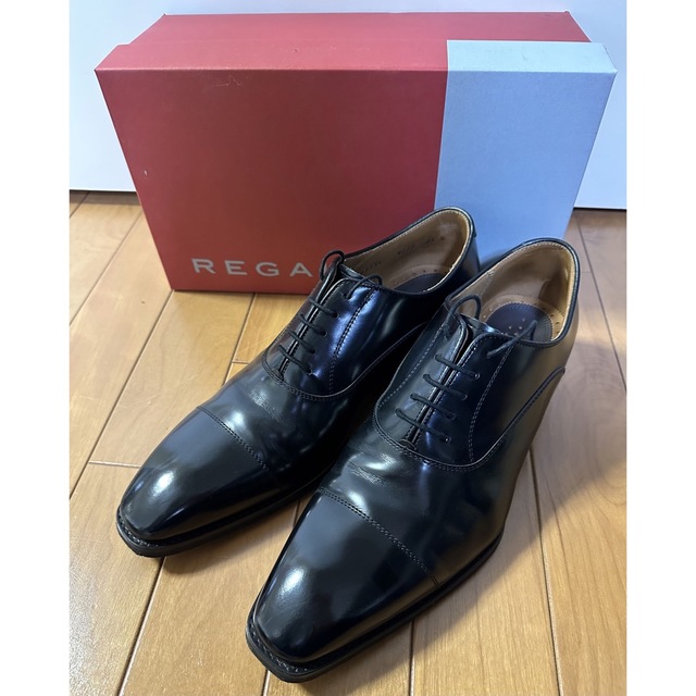 REGAL(リーガル)のREGAL(リーガル) 鏡面加工 ストレートチップ 紐靴 (25cm)911R メンズの靴/シューズ(ドレス/ビジネス)の商品写真