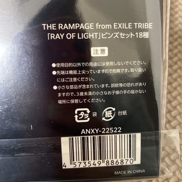 THE RAMPAGE(ザランページ)のTHE RAMPAGE ピンズセット　RAYOFLIGHT エンタメ/ホビーのタレントグッズ(ミュージシャン)の商品写真