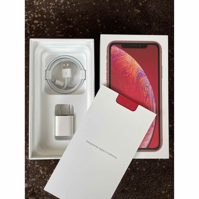 iPhone(アイフォーン)の【SIMフリー】iPhone XR PRODUCT RED 64GB (美品) スマホ/家電/カメラのスマートフォン/携帯電話(スマートフォン本体)の商品写真