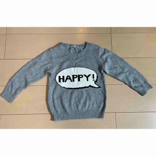 グローバルワーク(GLOBAL WORK)のグローバルワーク 吹き出しニット HAPPY M 難あり！(ニット)