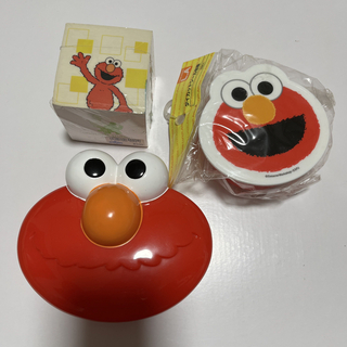 セサミストリート(SESAME STREET)のエルモグッズ　メモ帳、ダイカットシール容器、フェイス容器(その他)