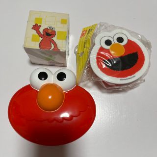 セサミストリート(SESAME STREET)のエルモグッズ　メモ帳、ダイカットシール容器、フェイス容器(その他)