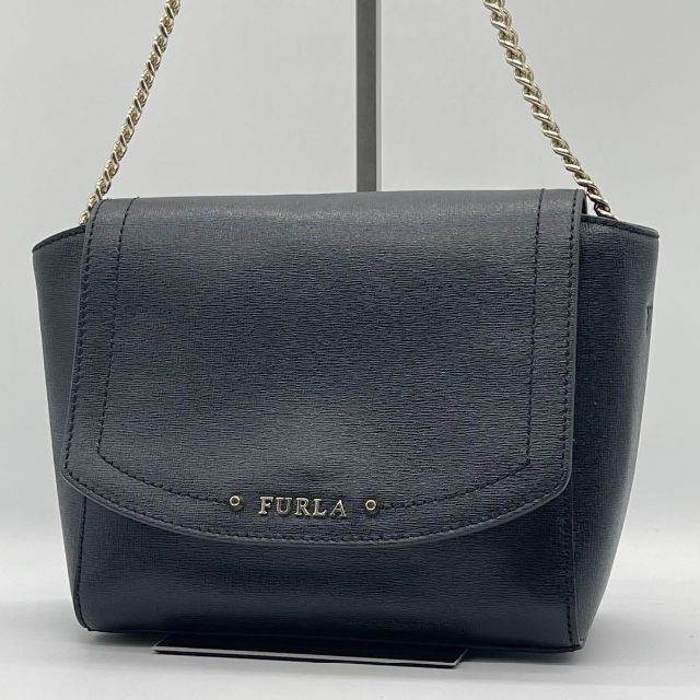 FURLA フルラ ショルダーバッグ ニューデイジー レザー ブラック美品