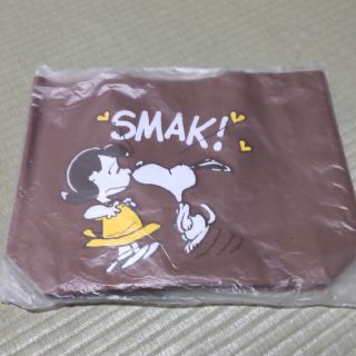 スヌーピー(SNOOPY)のスヌーピー　SNOOPY　トートバッグ　茶　AOKI(ノベルティグッズ)