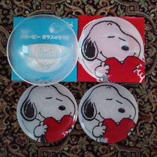 スヌーピー(SNOOPY)のスヌーピー食器☆ガラスプレートとガラスのうつわセット(食器)