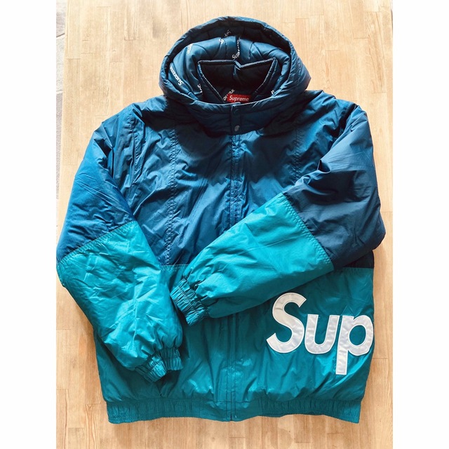 supreme sideline logo parka